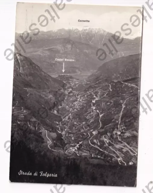 A1 Cartoline Strada Di Folgaria Castel Beseno Cornetto Panorama Viaggiata