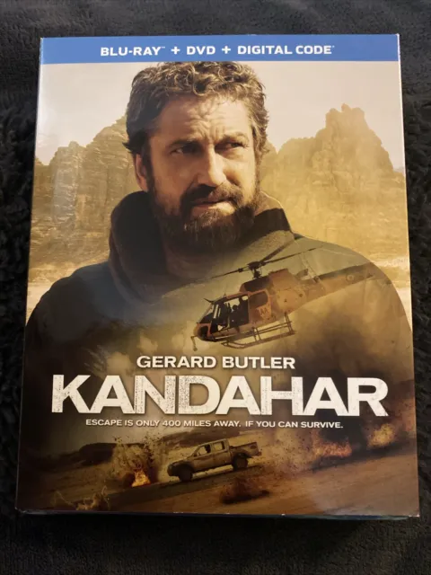 Kandahar (Blu-ray + DVD + Digital, 2023) New With Slipcover Gerard Butler