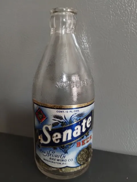 Senate Beer 1939 Collectibles Empty Bottle