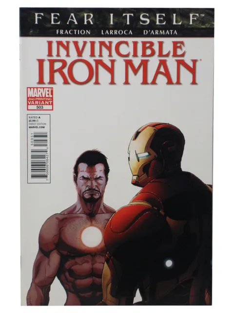Invincible Iron Man #503 Variant 2nd Print Salvador Larroca Cover Marvel Comics
