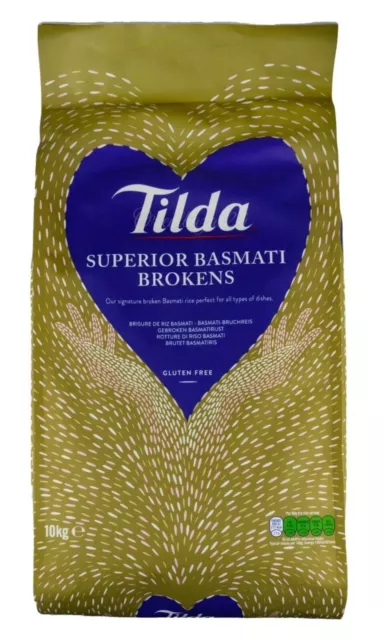 TILDA Basmati Reis 10 Kg Broken pure rice Basmati Bruch Reis Indien pure rice