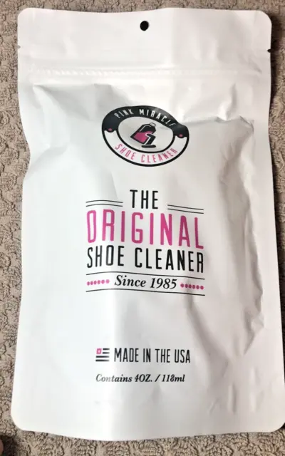 Pink Miracle The Original Shoe Cleaner Kit 80 oz.  cleaner and brush included