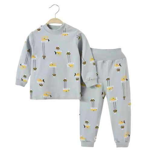 KaWaii Baby 2-Piece Pajamas Sleepers, 100% Soft Combed Cotton for Toddler & Kids