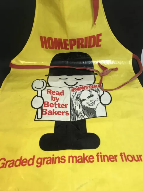 Vintage Homepride Fred PVC Apron Woman's Realm Collectable Kitchenalia