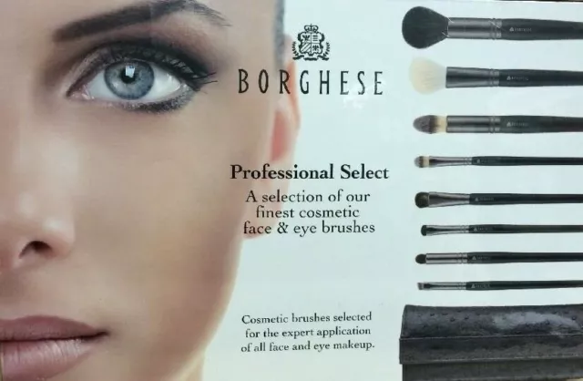 Borghese Our Professional Select Cosmetic Brush Set ~ 8 Piece Set