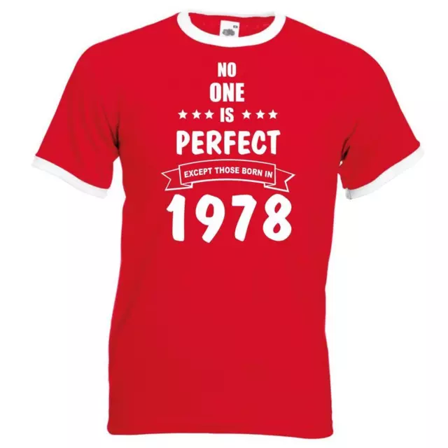 Personalisiertes lustiges Herren-T-Shirt mit Ringelfleck Geburtstag No One Is Perfect Geschenke Geschenke