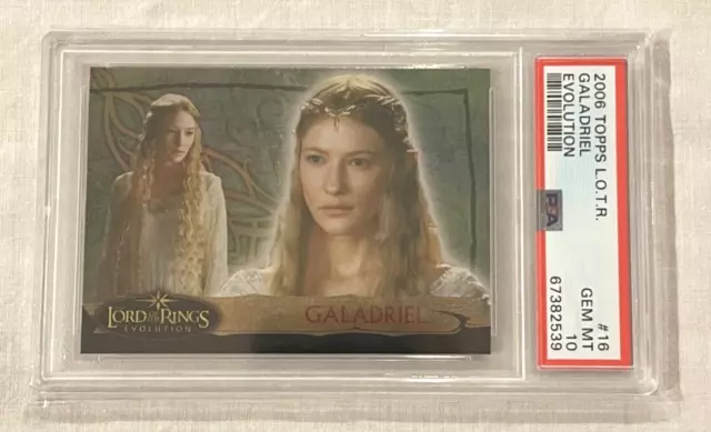 2006 Topps Lord of the Rings Evolution #16 Galadriel PSA 10 Gem Mint Pop 1!