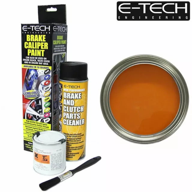 ORANGE Brake Caliper Paint Kit For Drums Car Engine Bay Car