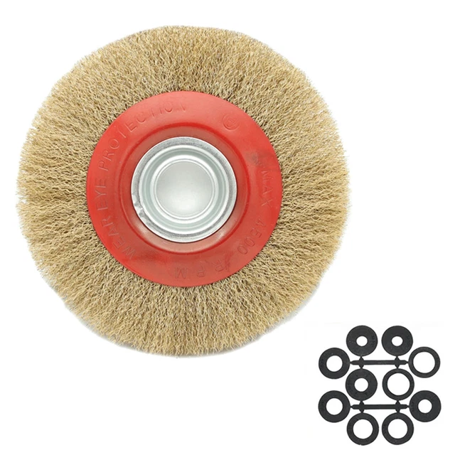 Practical Wire Wheel Brush Brush Bore 150mm 6In Flat Crimped For Angle