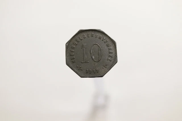 Germany War Money Token 10 Pfennig 1917 Weilheim Zinc B19 #T1740