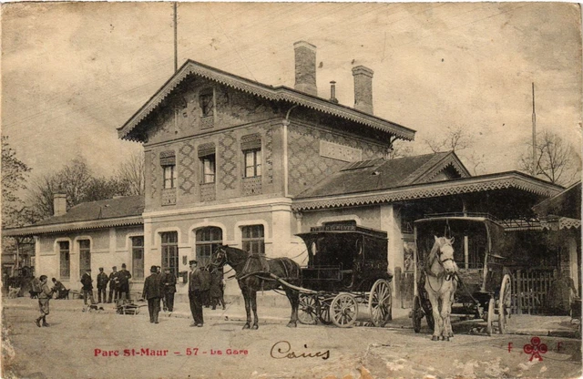 CPA Parc St-MAUR - 57 - La Gare (390338)