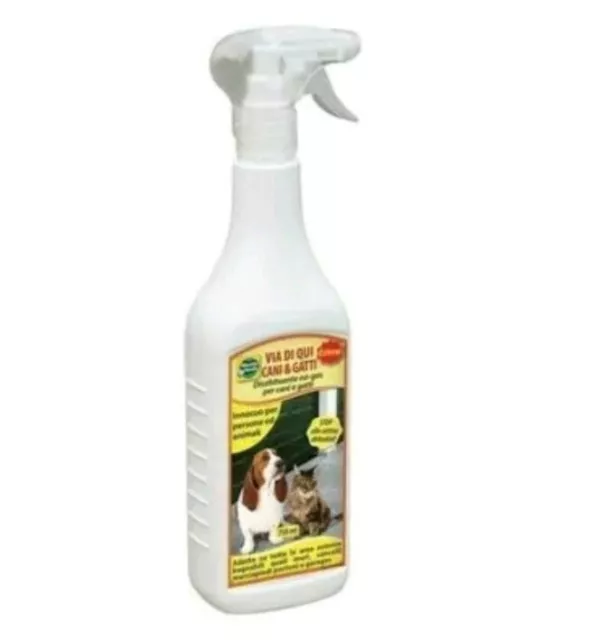 Spray Repellente Disabituante Dissuasore Allontana Via Cani E Gatti  750Ml 3