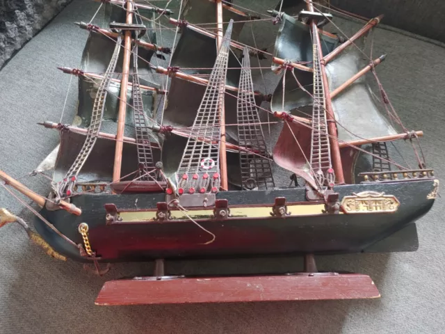 Vtg Ship Model Fragata Espanola. 15 X 17
