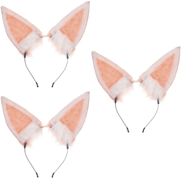 3 PCS Bandeau Costume Fête Oreilles Lapin Cosplay D'animaux Lolita