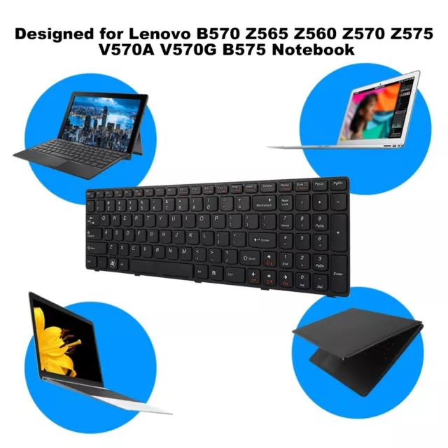 Black Laptop Keyboard Replacement For B570 Z565 Z560 Z570 Z575 V570A MAI