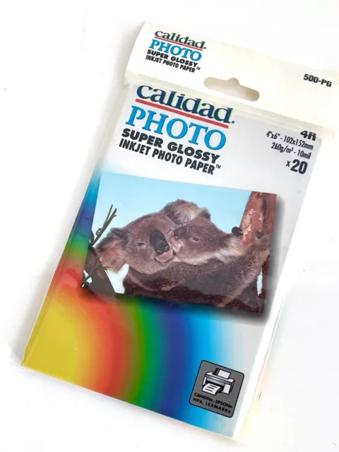 Calidad R4 Super Glossy Photo Paper 10x15cm 4x6” 260gsm 20 Sheets