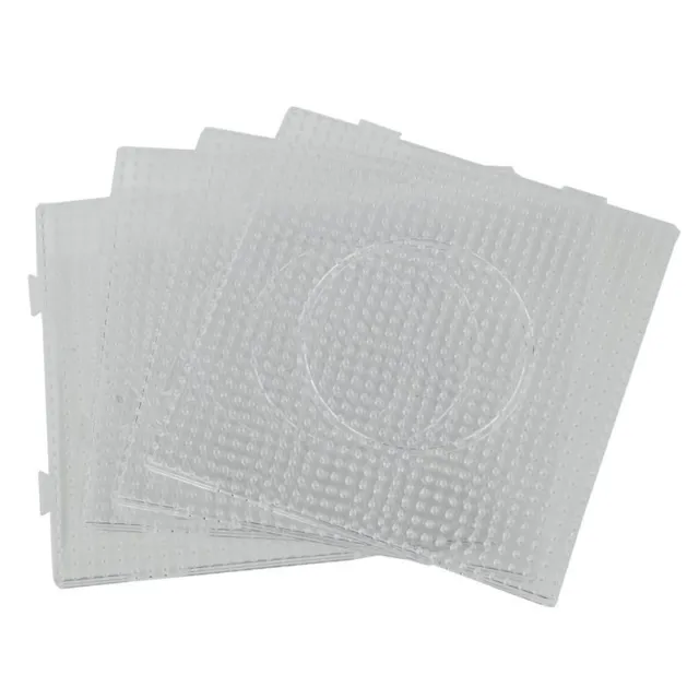 4pcs ABC Clear 145x145mm Square  Pegboards Board for  Fuse  Bead R8J1