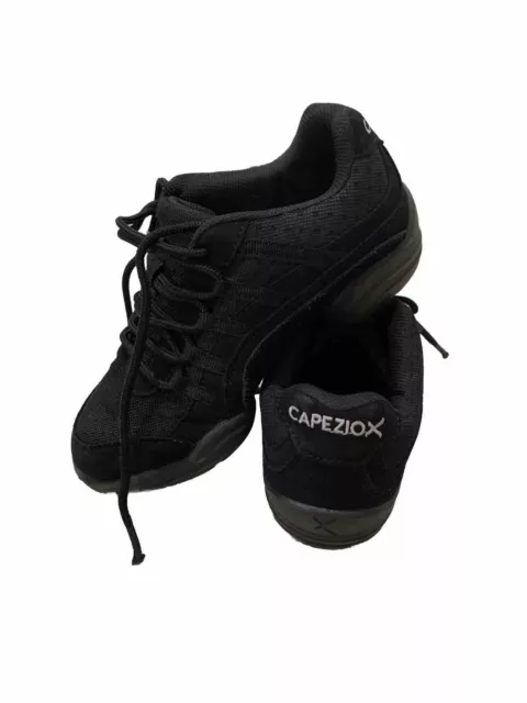 Capezio X Black Split Sole Dance Sneakers Hip Hop Jazz US:4 1/2 (CHILD 2- 2 1/2)