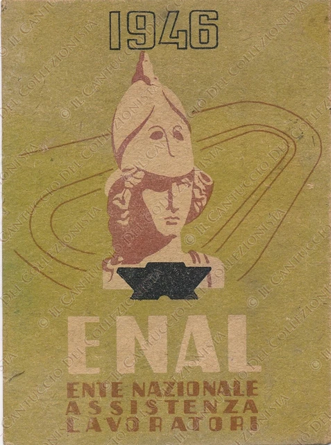 1946 Ente Nazionale Assistenza Lavoratori ENAL tessera
