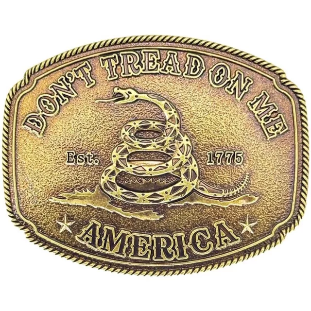 Don'T Profil Auf Me Bronze Farbe Gürtelschnalle Rattle Schlange Amerika USA