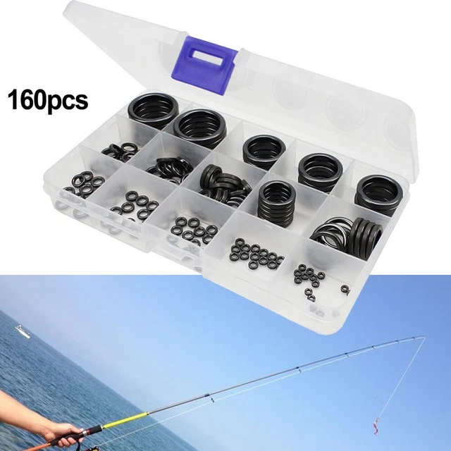 Kit de réparation de canne à pêche polyvalent avec anneaux de guidage en cér