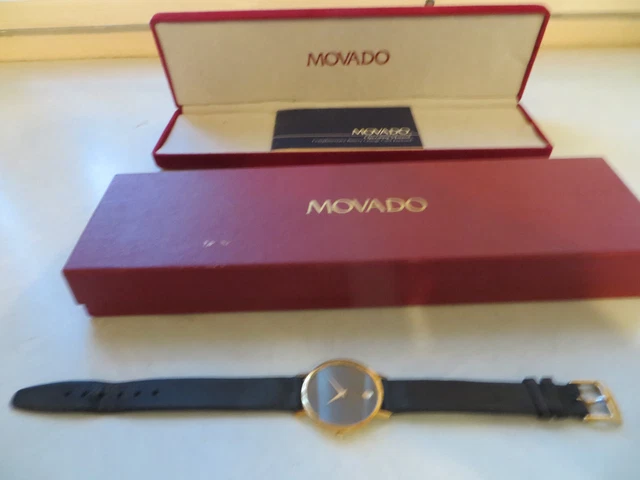 Orologio in pelle MOVADO ""Museo Classico Tono Oro