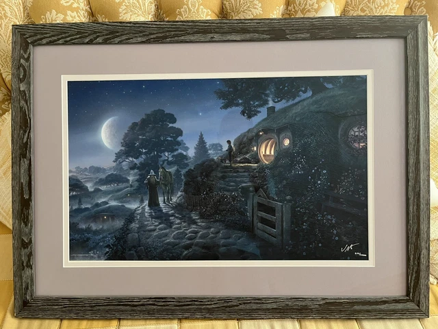 Custom Framed Art Print Of The Shire From “The Lord Of The Rings”