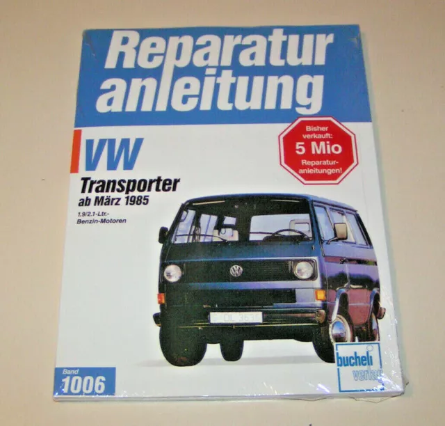 Reparaturanleitung Handbuch VW Bus Transporter T3 Wasserboxer - Baujahre ab 1985