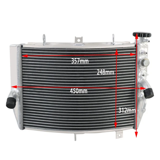 Radiatore intero alluminio per Suzuki GSXR600 GSXR750 GSXR 600 750 raffreddamento motore 2004~05