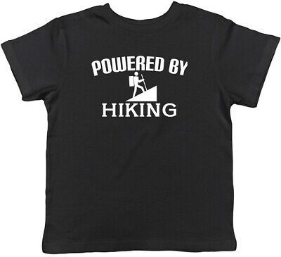Powered by Hiking Childrens Kids T-Shirt Boys Girls