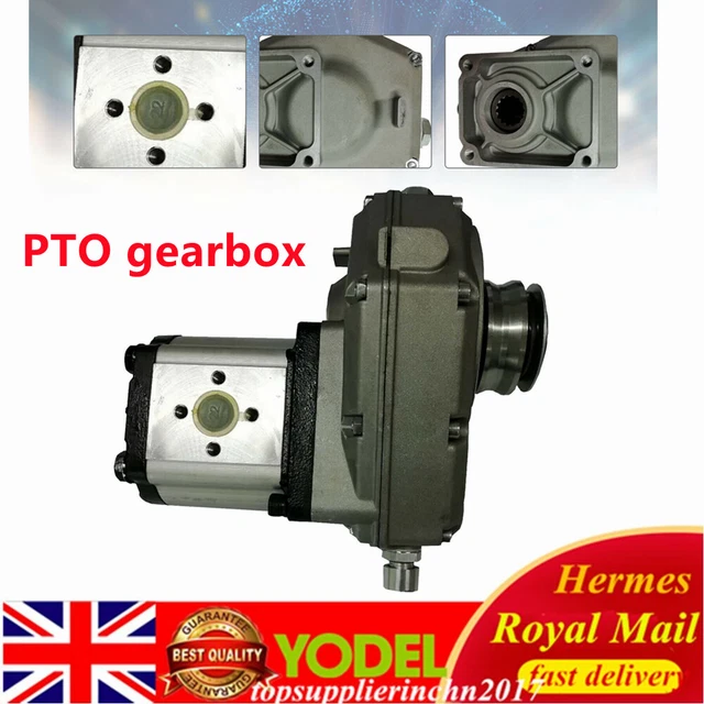 Hydraulic PTO gearbox Power transmission size 2 & 3 PTO stub 1: 3.8