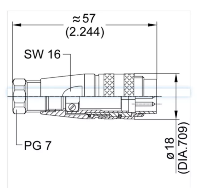 Amphenol 5 Pin Pole Male Connector C091 31H005 100 2 3