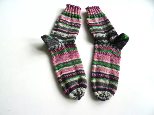 handgestrickte Socken, Gr. 33-34, Sockenwolle, neu