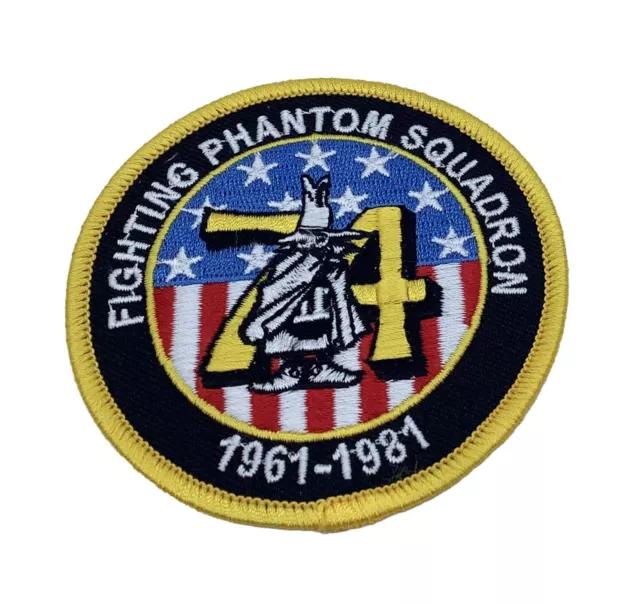 VF-74 Be-Devilers F-4 Phantom Spooky Patch- Plastic Backing/ Sew On