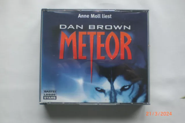 Dan Brown  " Meteor " 6 CD Hörbuch / Hörspiel / Thriller / Gelesen Von Anne Moll