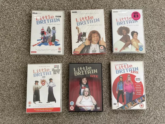 Little Britain 9 DVD Complete Collection Series 1-3 Comic Relief Special Live