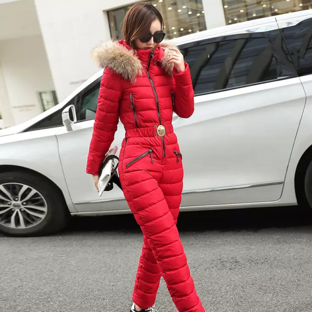 VINTAGE RED JUMPSUIT Ski Suit Size S £25.00 - PicClick UK