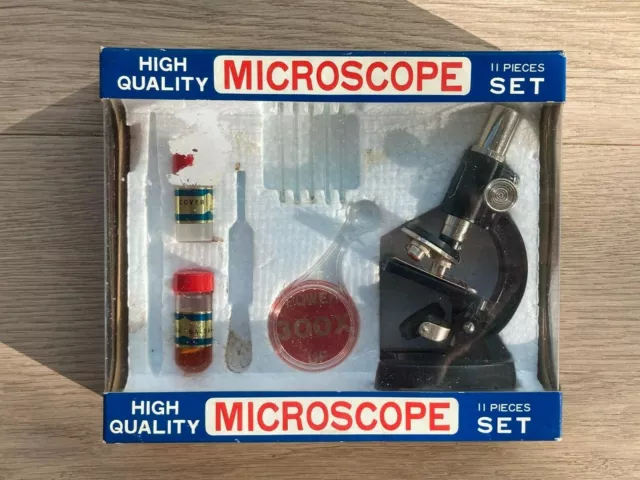 Mikroskop Microscope Set alt vintage 60er in OVP