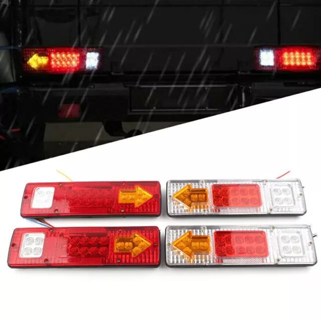 12V 19 LED Rücklicht Blinker Rückfahrlampe für Anhänger LKW LKW Wohnwagen Vans