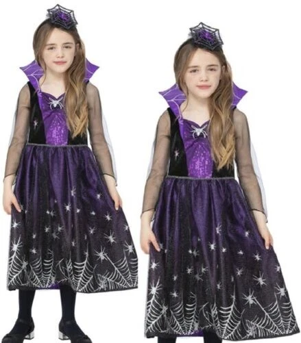 Spiderella Costume Ragazze Ragno Principessa Costume da Halloween Regina