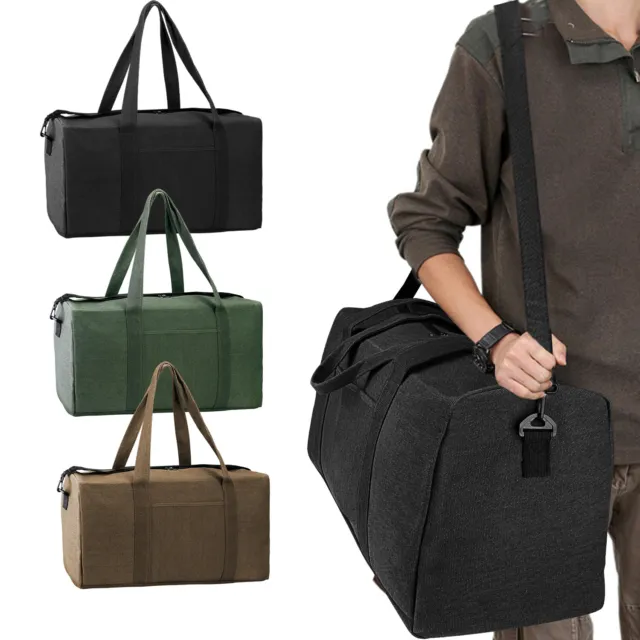 60L Duffle Bag Travel Sports Gym School Workout Luggage Carry On Canvas Handbag