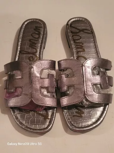 Sam Edelman Bay Cutout Slide Sandals in Saddle Leather Size 7 EUC