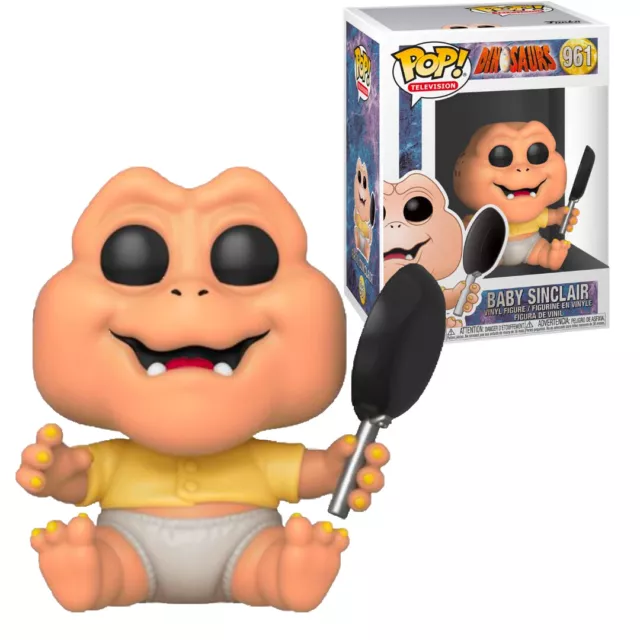 Funko Pop Television: Dinosaurs Baby Sinclair #961 con protector libre de ácido 2