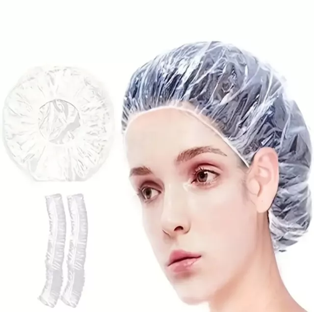 Disposable Shower Bath Caps Hat Waterproof Clear Hair dye shower cap beauty