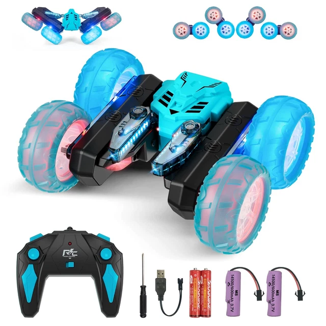 Joellfuner Lot De 2 Voitures Tamponneuses RC – Batmobile Avec Poupée Ejectable, Musique Et Lumières – Dès 6 Ans
