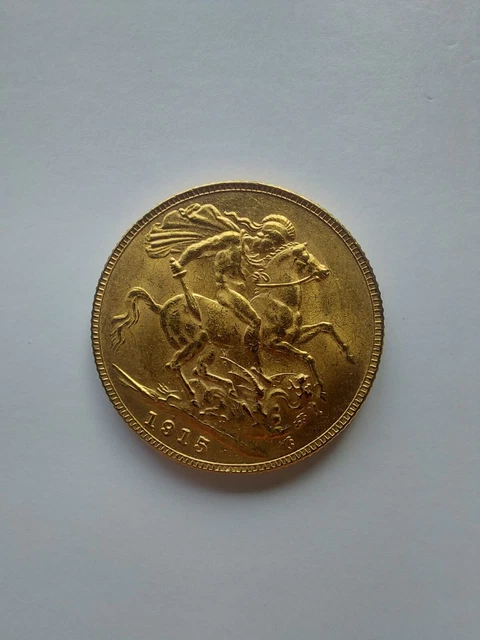 Pristine Edward VII 1915 Full Gold Sovereign