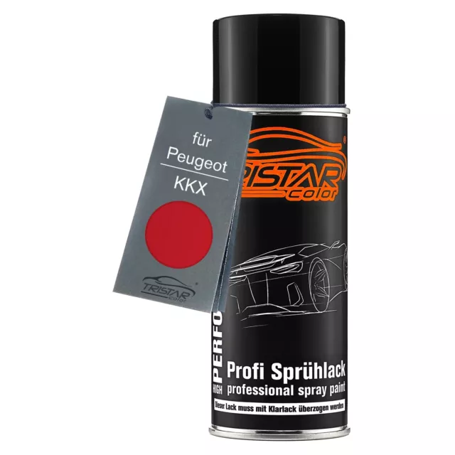 Autolack Spraydose für Peugeot KKX Volcano Red Basislack Sprühdose 400ml