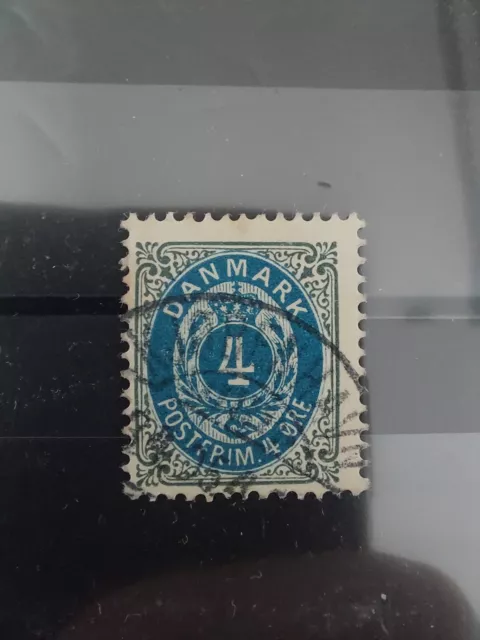 Dänemark , Briefmarke 1875 , 4 Öre, Michel Nr. 23 IZB