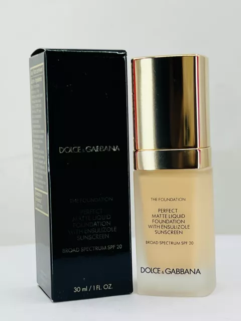 DOLCE & GABBANA Perfect Matte Liquid Foundation SPF 20 1oz ~ NIB - RARE ~ SALE