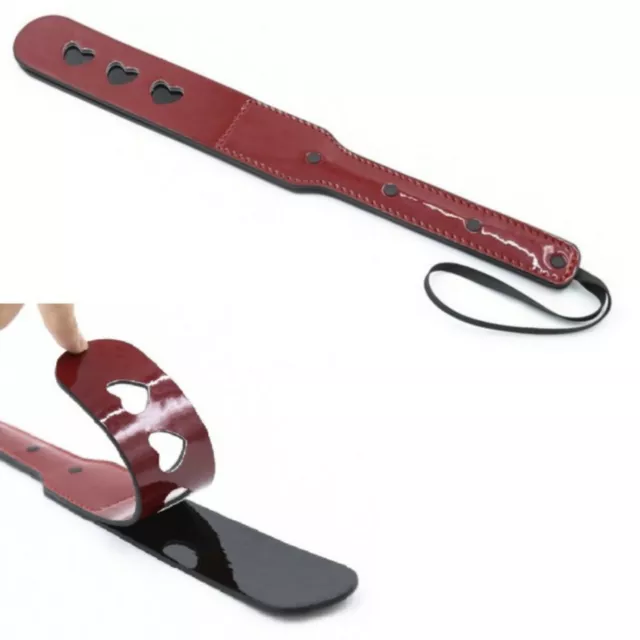 Frustino FRUSTA SLAVE MISTRESS shop sex sexy sculacciatore PADDLE cuore nero